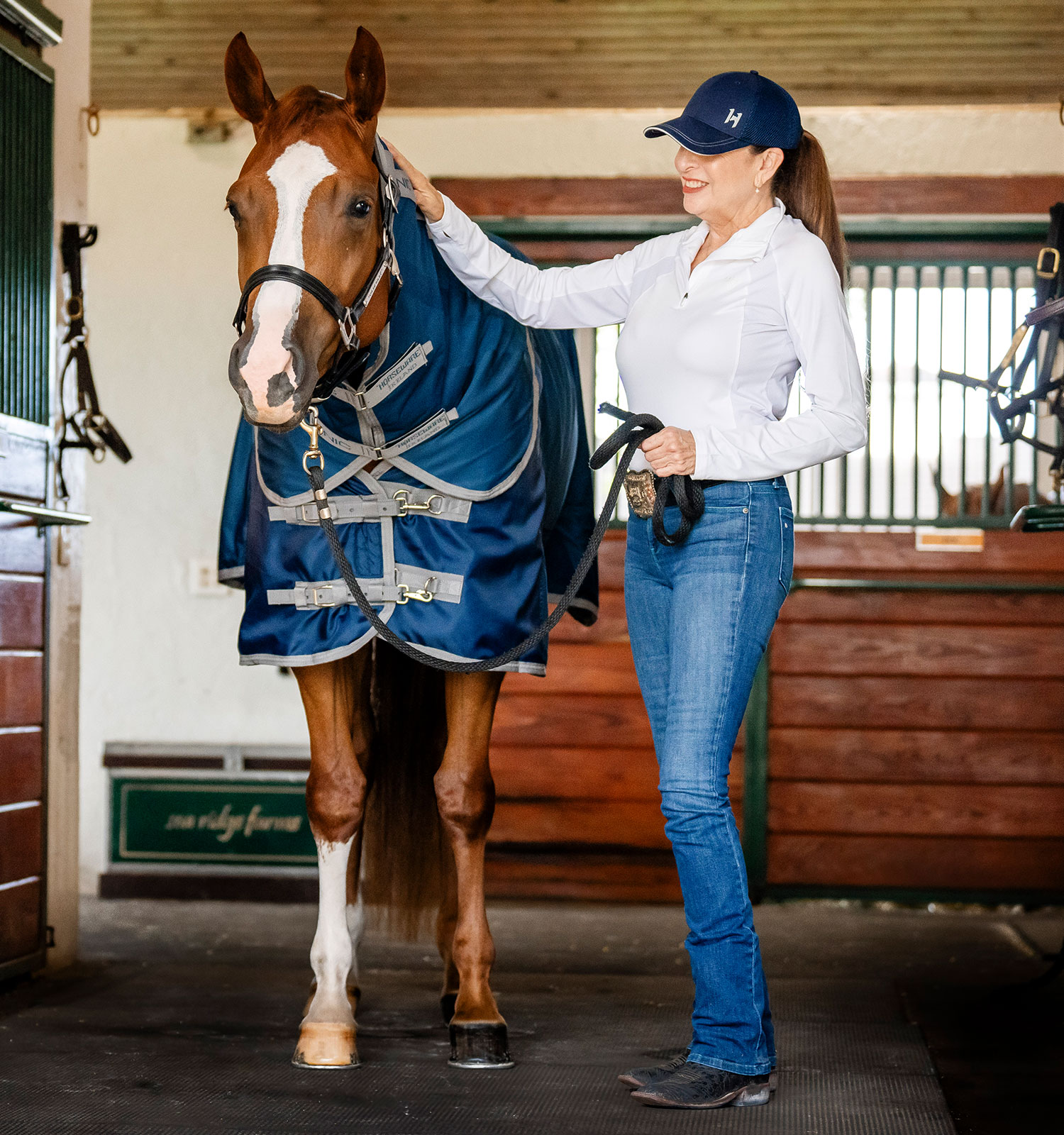 Horseware Ionic® Therapy Quarter Horse Mesh Cooler Hood