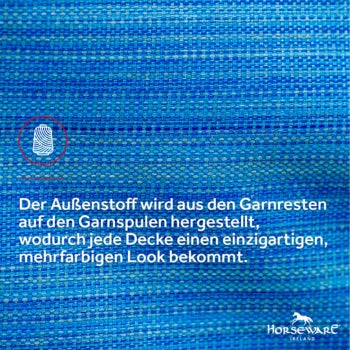 Recyceltes Pferdematerial für einzigartige Decke